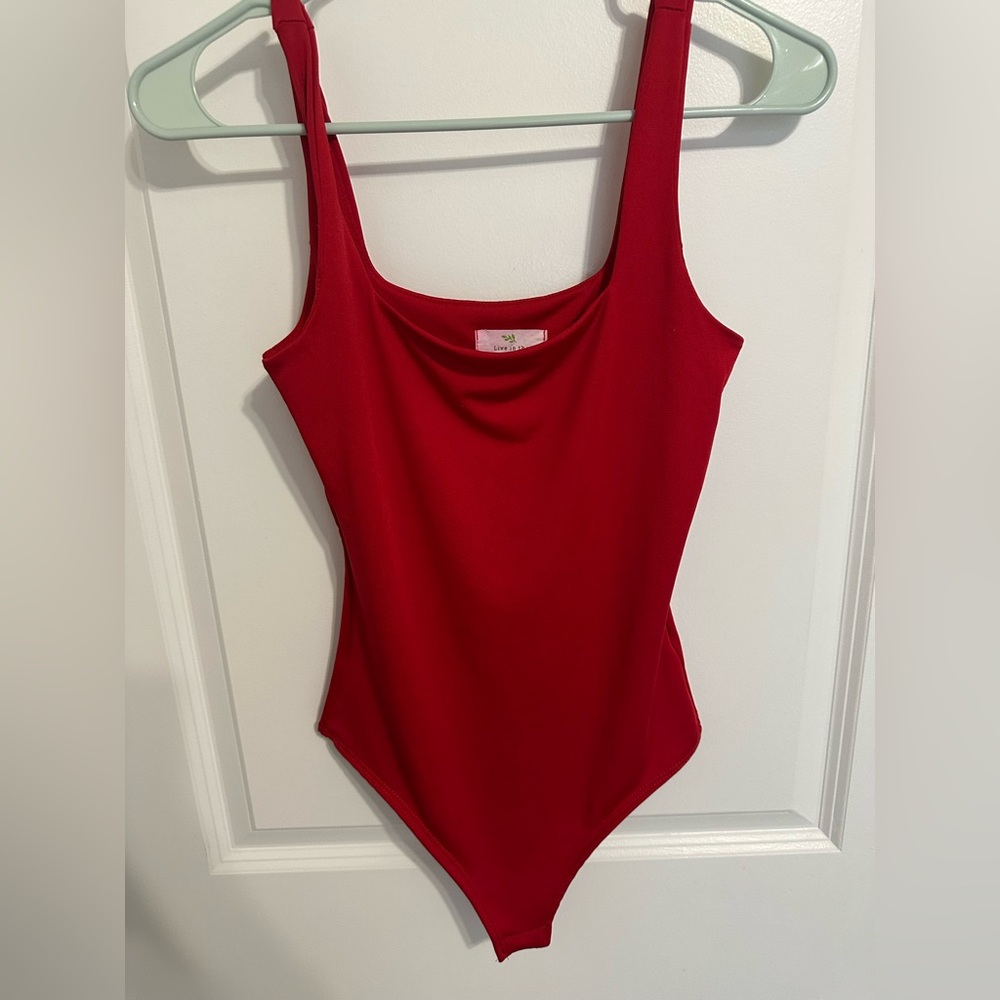 Red One-Piece Body suit